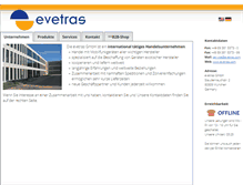 Tablet Screenshot of evetras.com